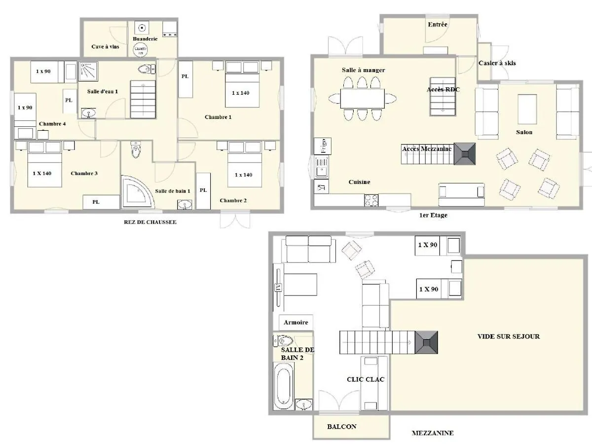 Chalet En Bois 200M² A Crest-Voland - 4 Chambres, Mezzanine, 10-12 Pers, Proche Pistes Et Centre - Fr-1-595-78